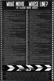 映画の名言 (Movie Quotes) Lamina Framed Poster